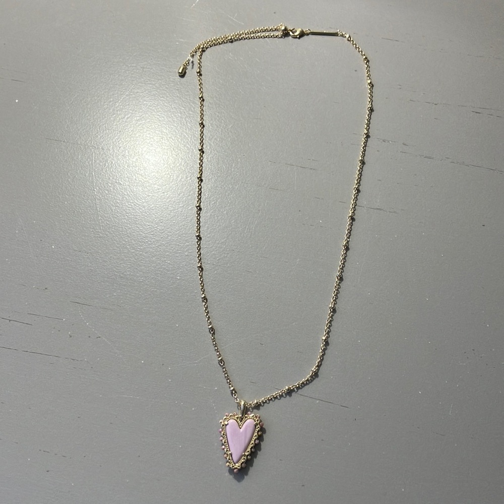 Kendra Scott Beaded Ansley Heart Necklace